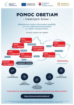 Bezplatná pomoc obetiam trestných činov — kancelária v Dunajskej Strede (Jesenského 5026/13A)