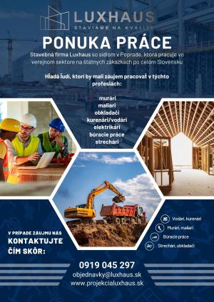 Ponuka práce - Állásajánlat